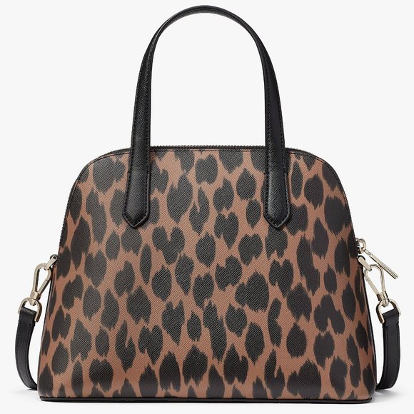 New Kate Spade Schuyler Medium Dome Satchel Spotted Leopard Animal Print - Picture 5 of 5